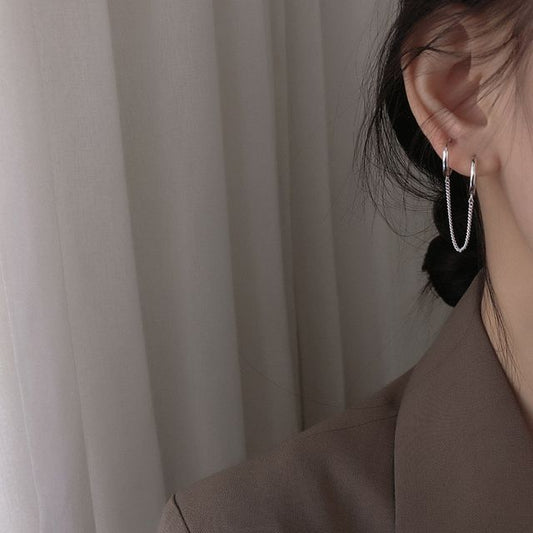 Double Hoop Piercing Earring