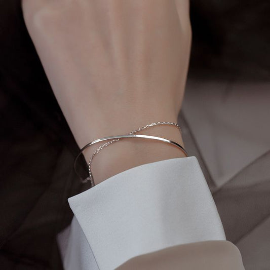 Bracelet Layered Sterling Silver