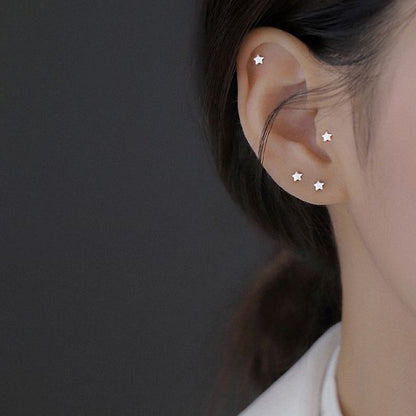 Sterling Stud Silver Star Earring
