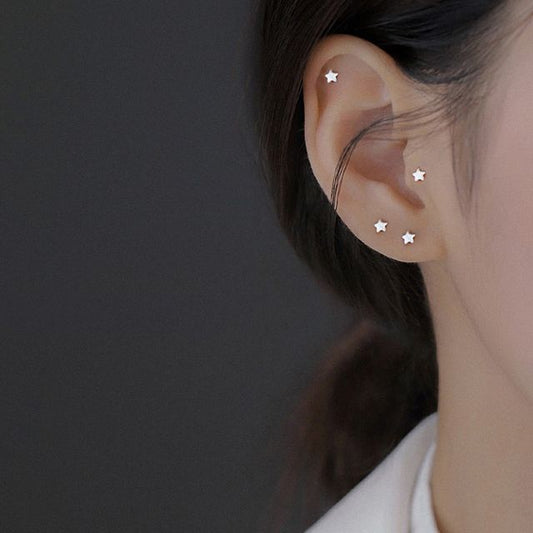 Sterling Stud Silver Star Earring