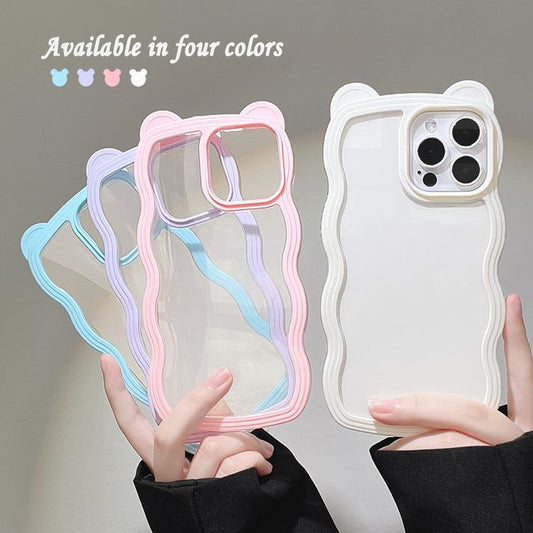 Case Phone Wavy Transparent