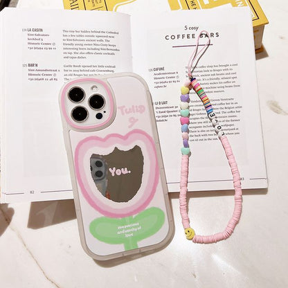 Mirrored Case Phone Tulip