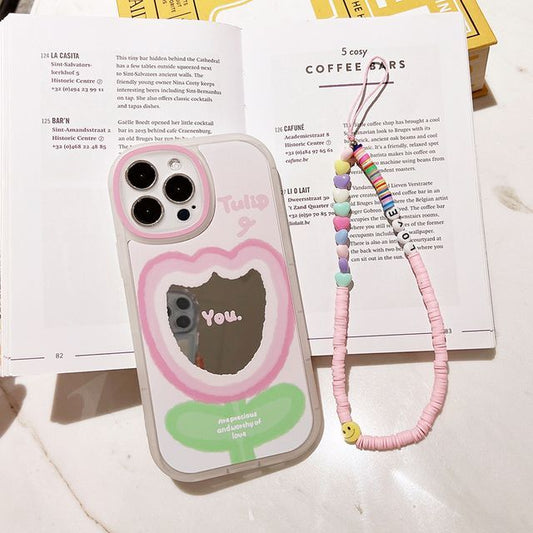 Mirrored Case Phone Tulip