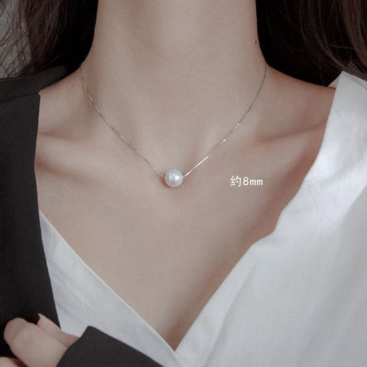 Faux Necklace Pearl