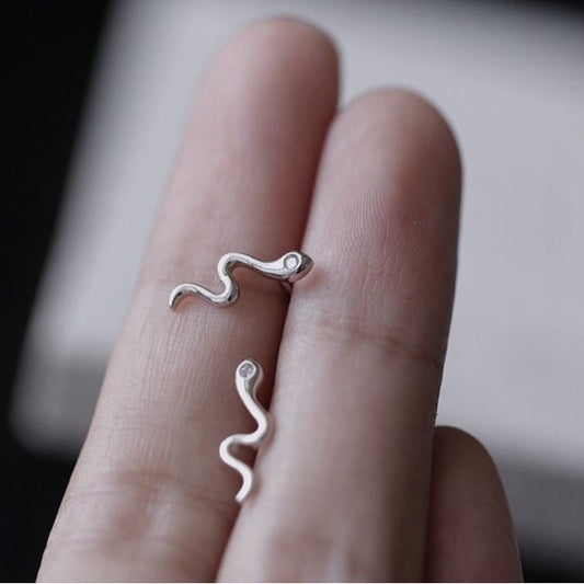 Sterling Snake Earring Silver