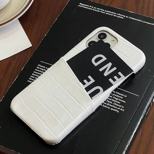 Faux Holder Phone Leather Card Case
