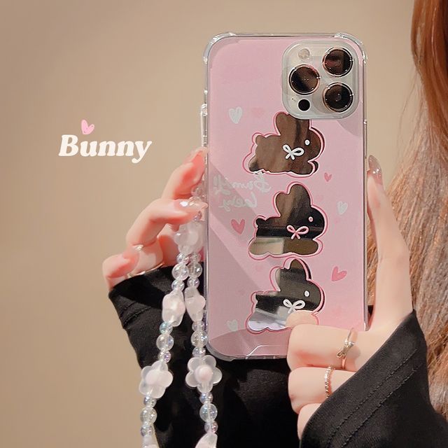 Phone Rabbit Mirrored Case
