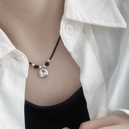 Sterling Simple Necklace Pendant Silver