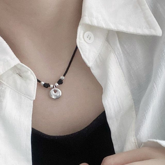 Sterling Simple Necklace Pendant Silver