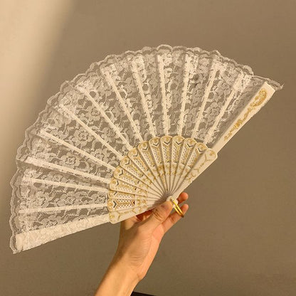/ Hand Chinese Fan Character Traditional Scrunchie