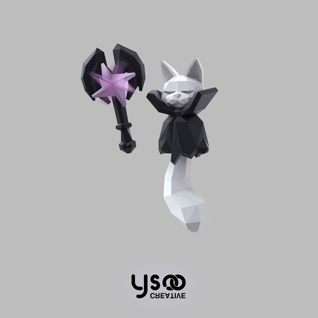 Halloween Magic Fox Staff Earring