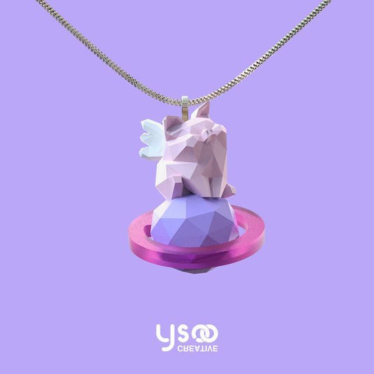 Planet Pig Necklace