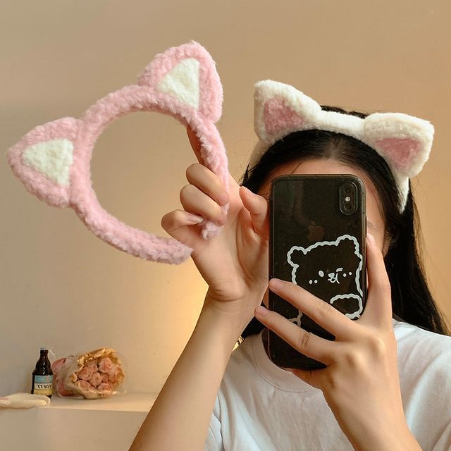 Headband Ear Cat Chenille