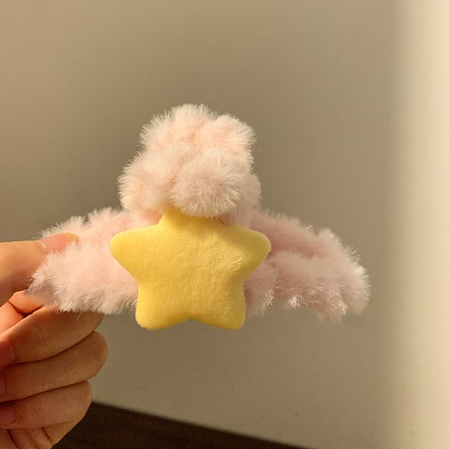 Clamp Chenille Hair Star