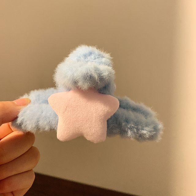 Clamp Chenille Hair Star