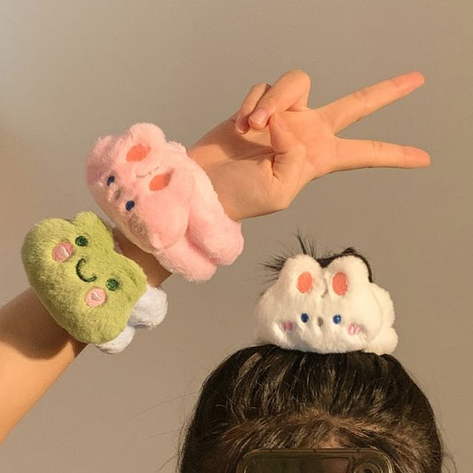 Chenille Wash (Various Designs) Wrist Animal Face Band