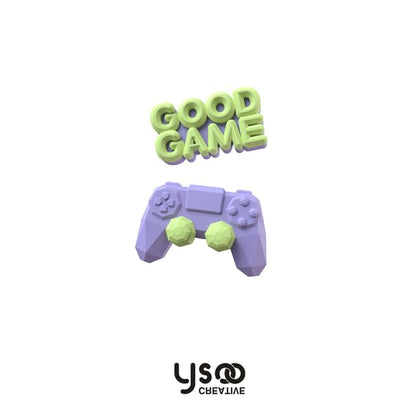 Drop Asymmetrical Cuff Clip-On Gamepad / Ear Earring Lettering