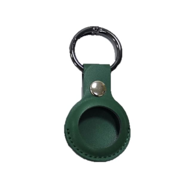 Faux AirTag Leather Keyring Holder