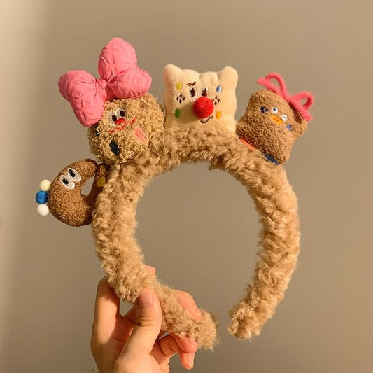 (Various Face Cookie Headband Designs) Wash Yarn