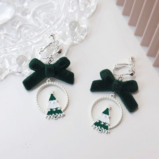 Christmas Drop Earring Tree On / Clip