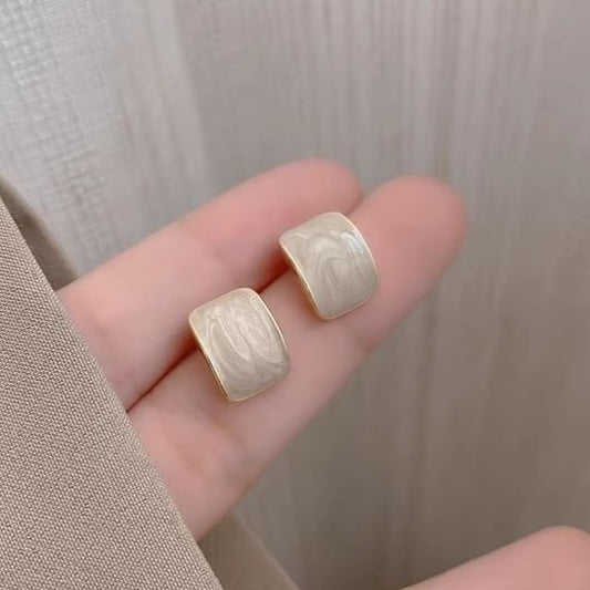 Alloy Earring Glaze Stud