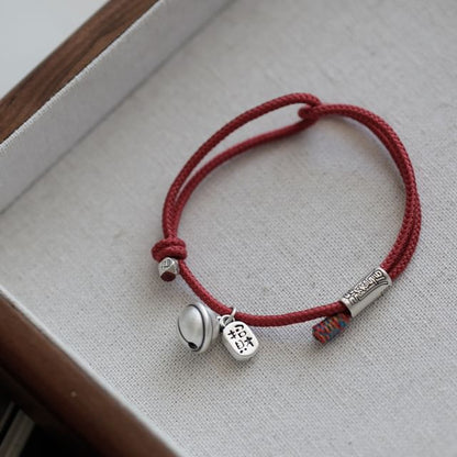 String Bracelet Bell Silver