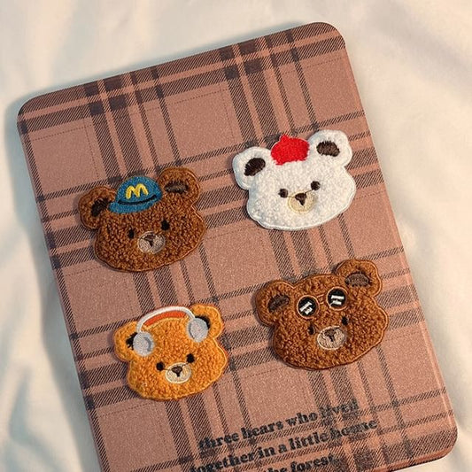Plaid Case Bear iPad