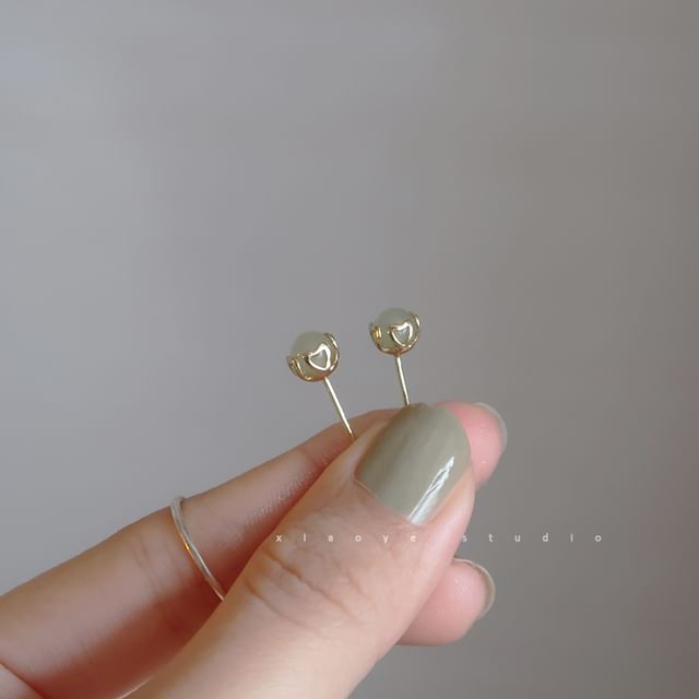 Bead Sterling Earring Stud Silver