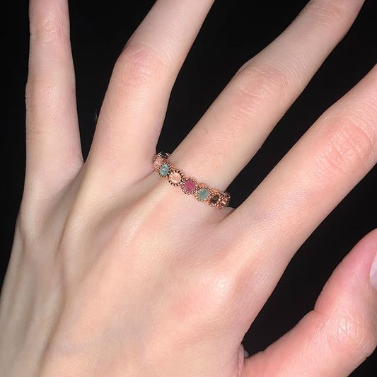 Gemstone Open Faux Ring