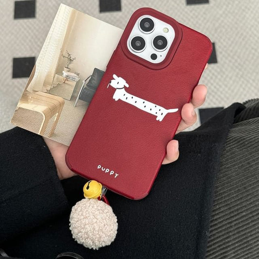 Bell Case Dog Pom Phone