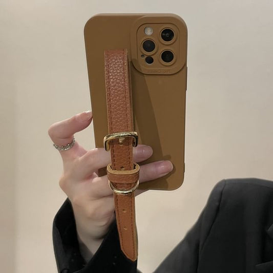 Phone Faux Case Strap Pearl