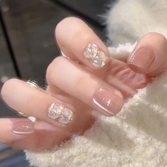 Muschel Press On Nails / Werkzeugpaket / Set