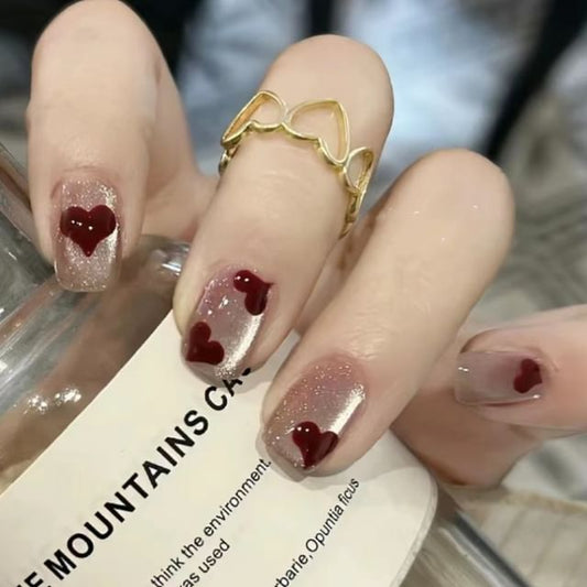 Ongles à coller œil de chat / Pack d'outils / Ensemble