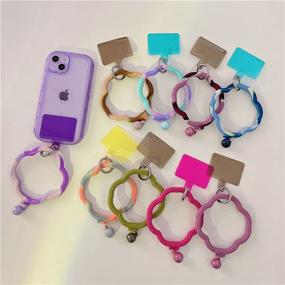 Phone Strap Pad Lanyard with Wavy Hoop