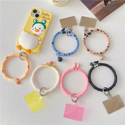 with Animal Phone Pad Hoop Lanyard Strap
