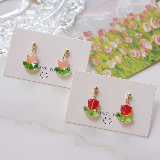 Tulip Earring Alloy Drop