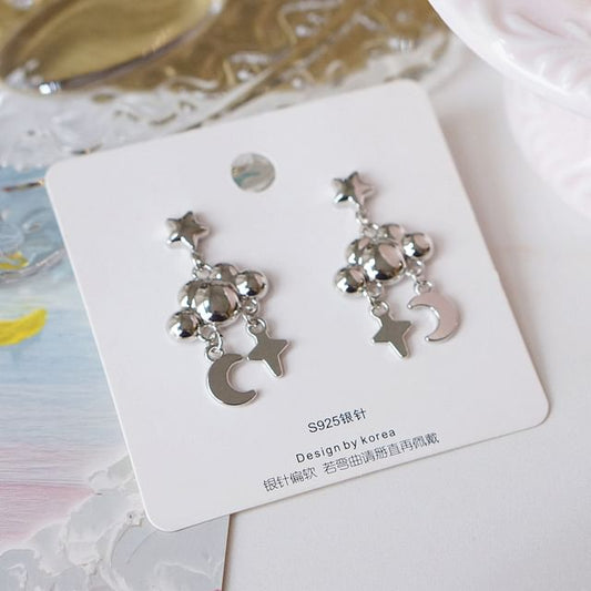 Moon Cloud Earring Dangle Star Alloy