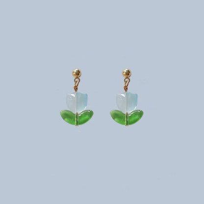 Tulip Earring Alloy Drop