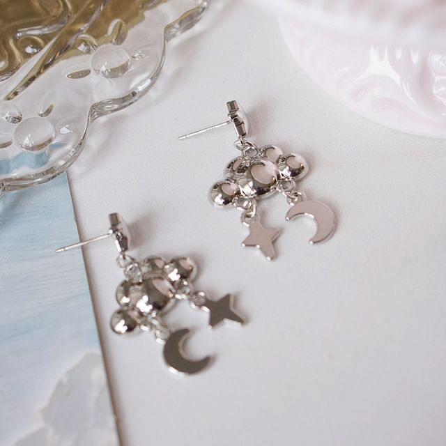 Moon Cloud Earring Dangle Star Alloy
