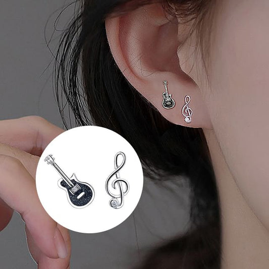 Silver Asymmetrical Stud Sterling Ear