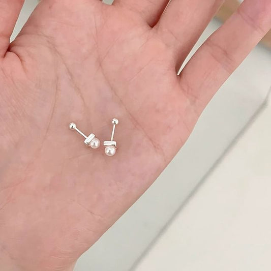 Ear Faux Pearl Stud