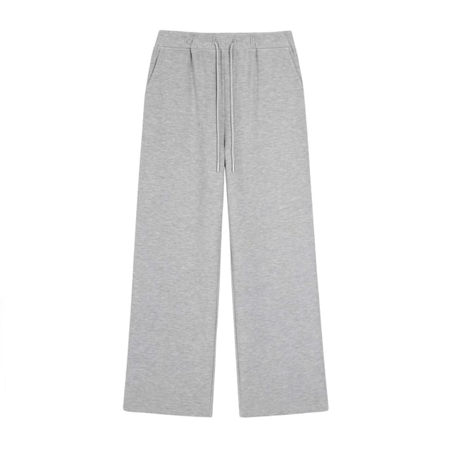 Elastic Waist Plain Sweatpants