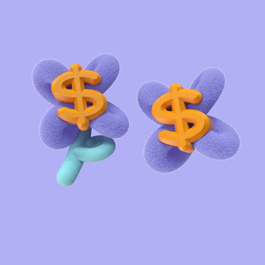 Stud On Earring Ear Money / Sign Clip