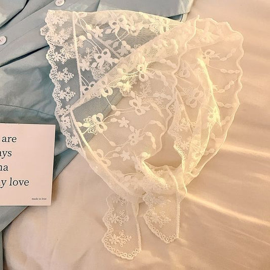 Designs) Lace Head Triangle (Various Scarf