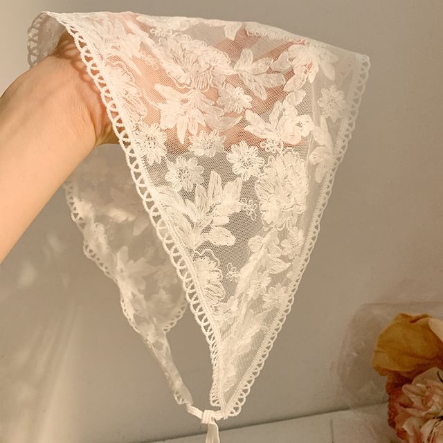 Designs) Lace Head Triangle (Various Scarf