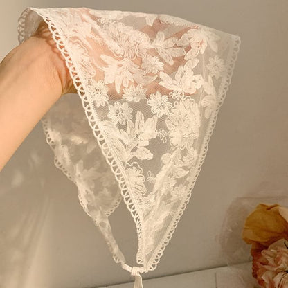 Designs) Lace Head Triangle (Various Scarf