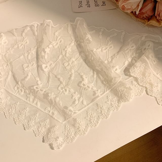 Designs) Lace Head Triangle (Various Scarf