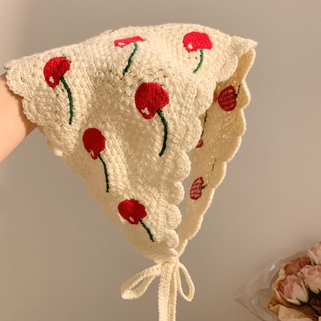 Scarf Head (Various Embroidered Triangle Designs)