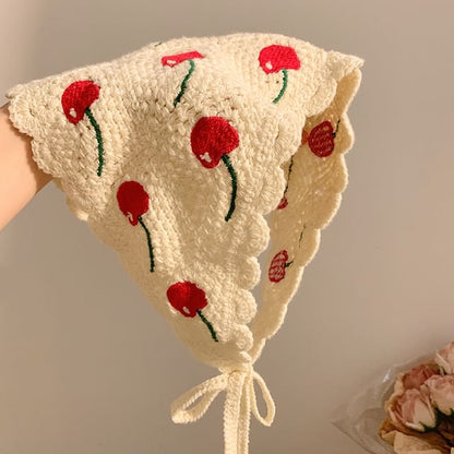 Scarf Head (Various Embroidered Triangle Designs)