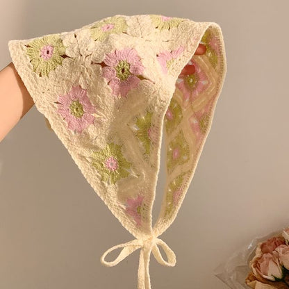Scarf Head (Various Embroidered Triangle Designs)